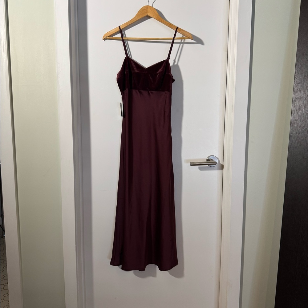 Express Burgundy Midi Dress